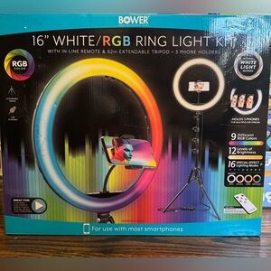 Bower 16" White/RGB Ring Light Kit